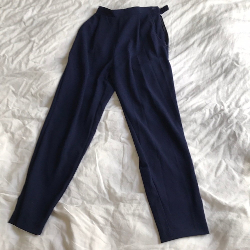 American Apparel Crepe Navy Pants